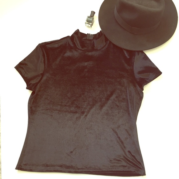 Vintage Tops - ❤️SOLD❤️ High Neck Vintage Top Black